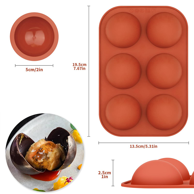 6 Cavities Semicircle Silicone - مراجعة Coaster Mold Round وسعره