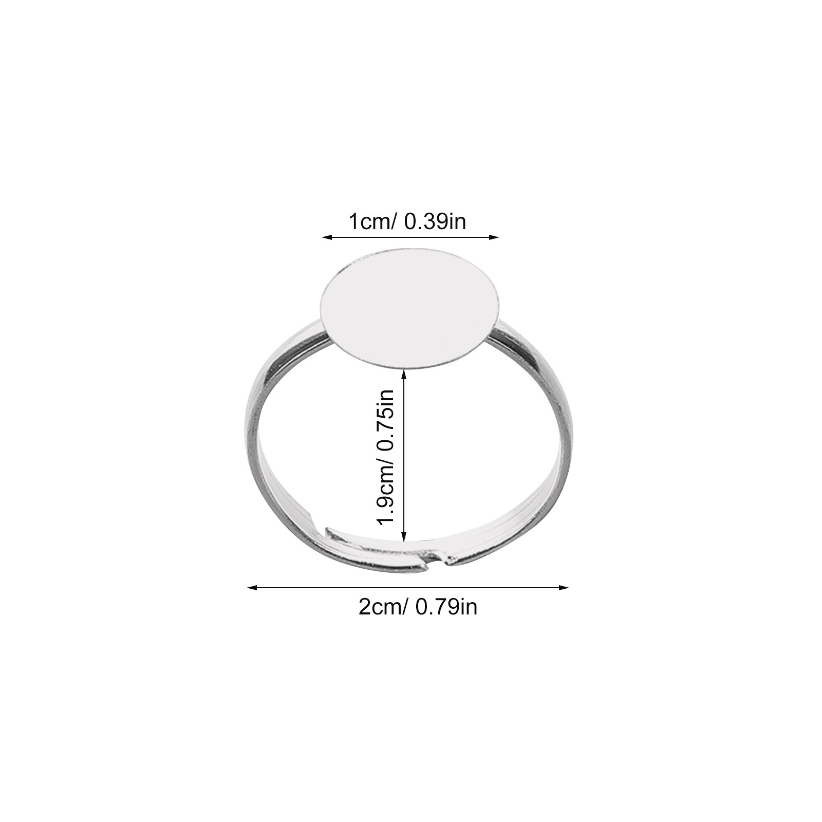 20Pcs Adjustable Blank Ring Fi - مراجعة Resin Craft Supplies وسعره