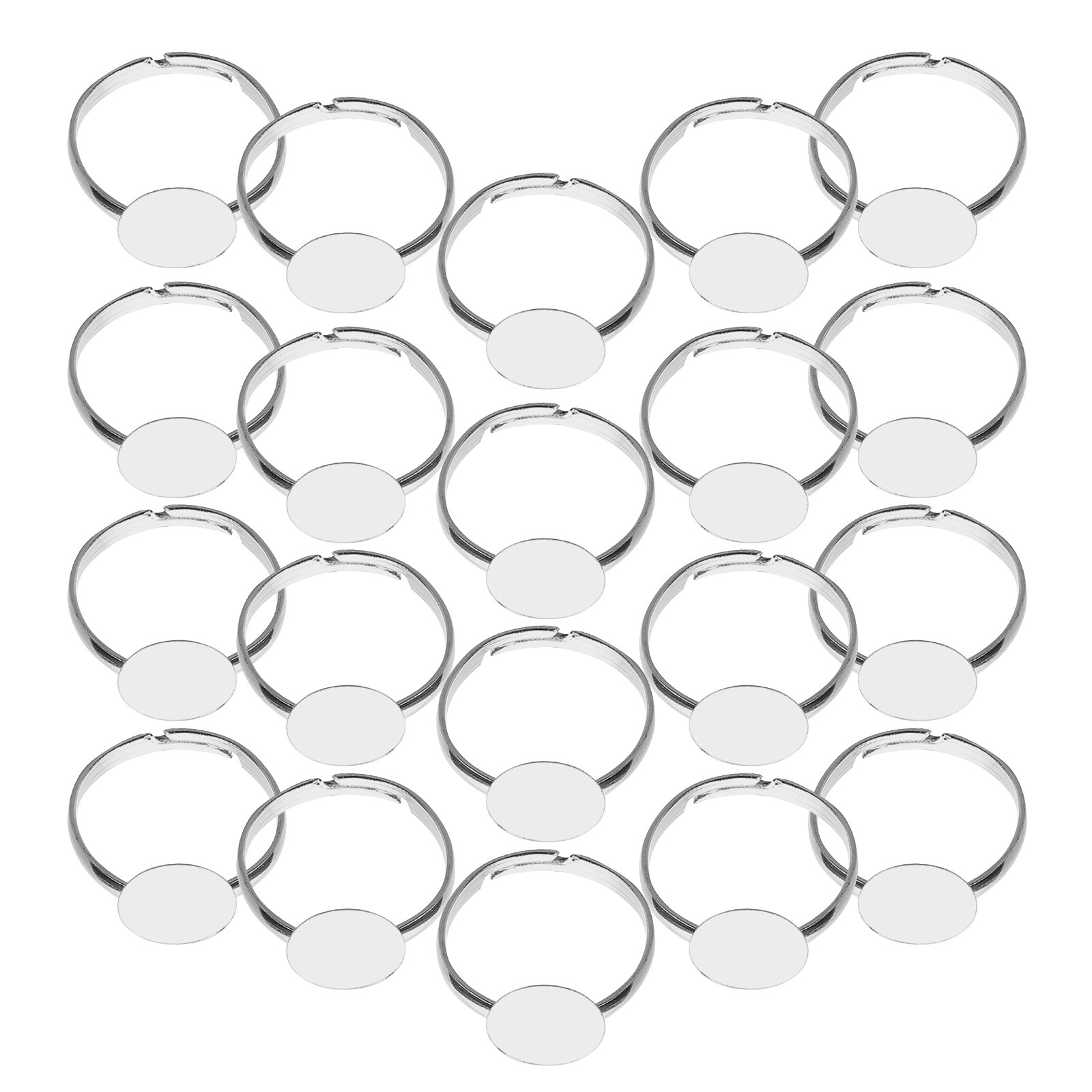 20Pcs Adjustable Blank Ring Fi - مراجعة Resin Craft Supplies وسعره