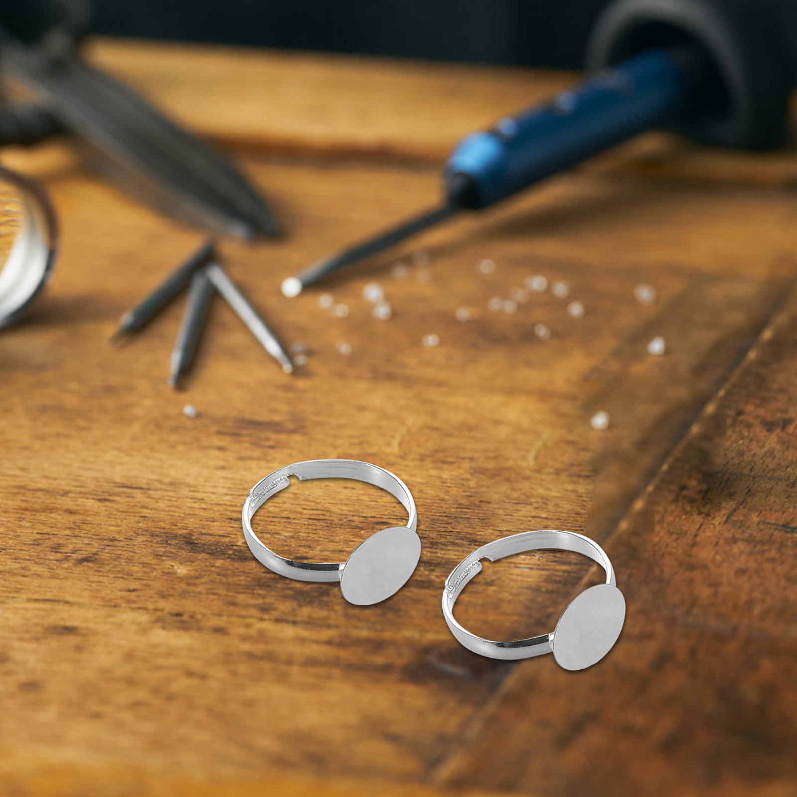 20Pcs Adjustable Blank Ring Fi - مراجعة Resin Craft Supplies وسعره
