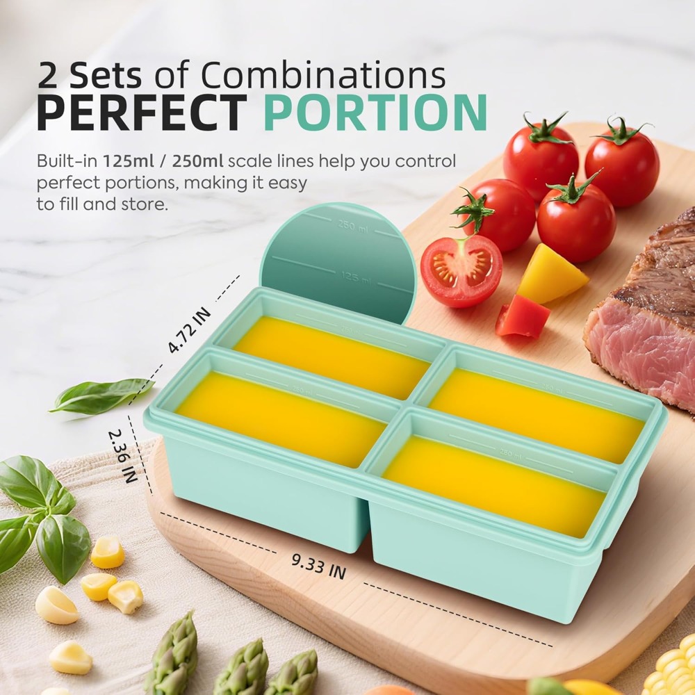 Silicone Freezer Trays with Li - مراجعة Silicone Mold Tray وسعره
