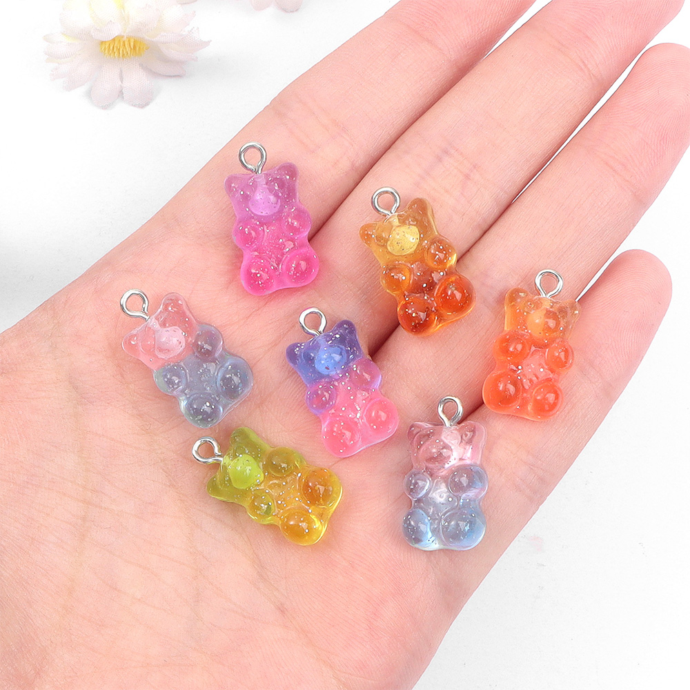 60pcs Dual Color Resin Bear Sh - مراجعة Resin Craft Supplies وسعره