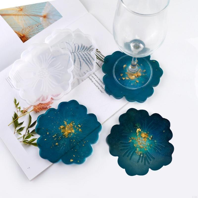 R3MC 2Pcs DIY Flower Silicone  - مراجعة Geode Mold Silicone وسعره