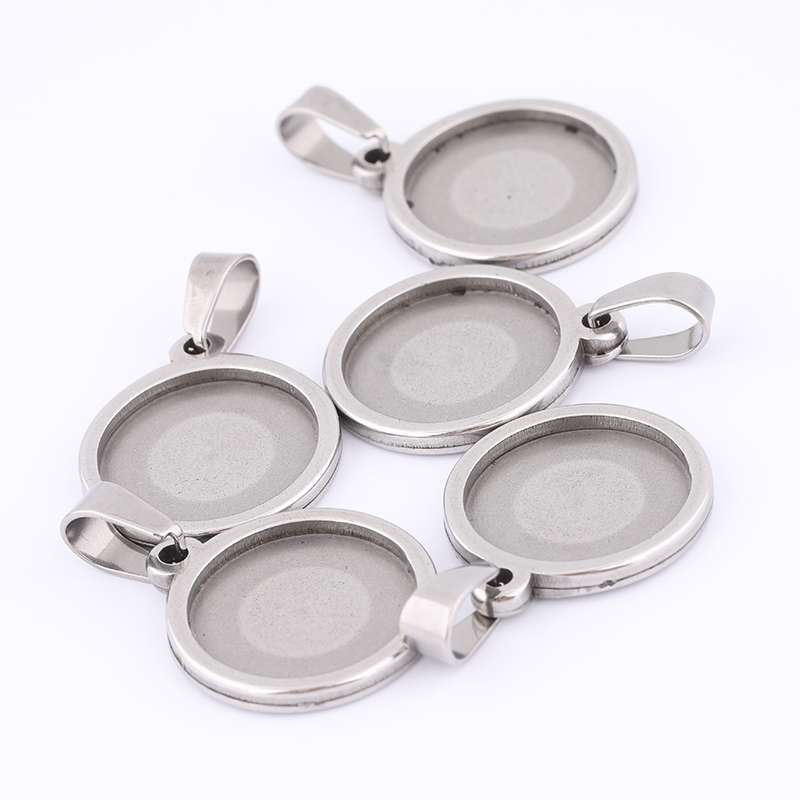 10pcs 15mm Round Cabochon Base - مراجعة Bezels Set Pendant وسعره