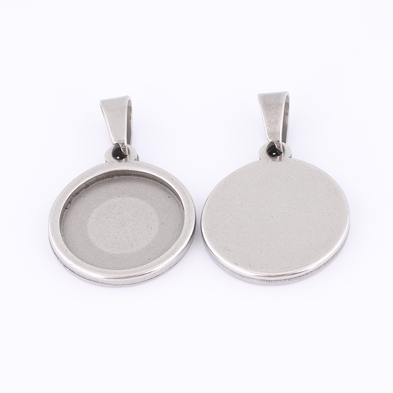 10pcs 15mm Round Cabochon Base - مراجعة Bezels Set Pendant وسعره