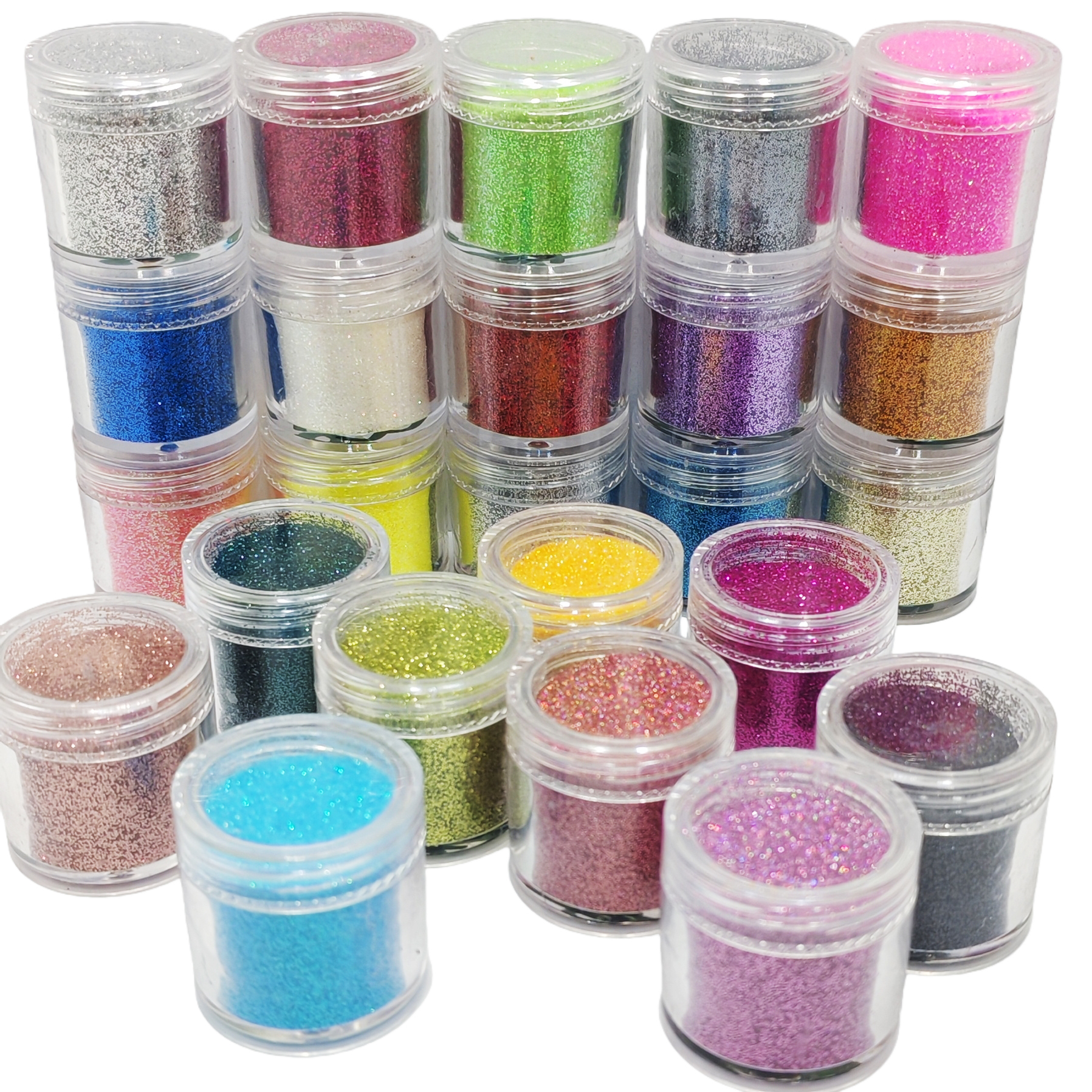 24-Color Cosmetic Iridescent H - مراجعة Resin Glitter Pack وسعره