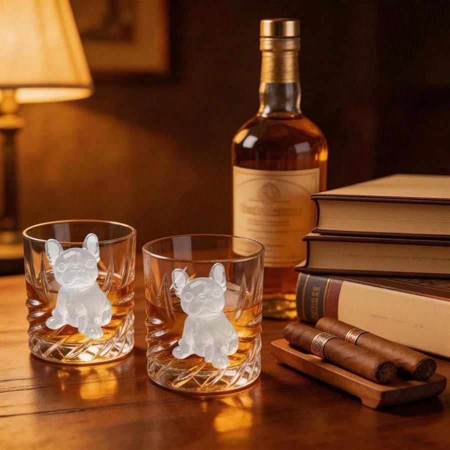 3D French Bulldog Cube Molds 2 - مراجعة Silicone Mold Tray وسعره