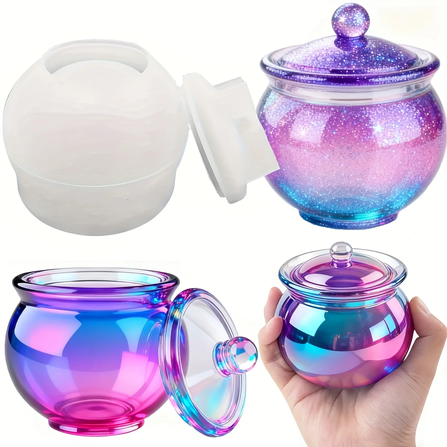 1 set of round resin can molds - مراجعة Resin Jewelry Kit وسعره