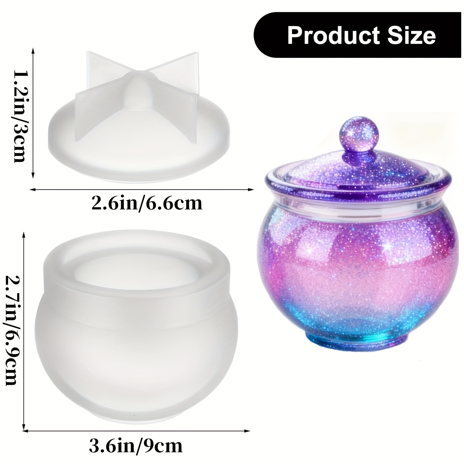 1 set of round resin can molds - مراجعة Resin Jewelry Kit وسعره