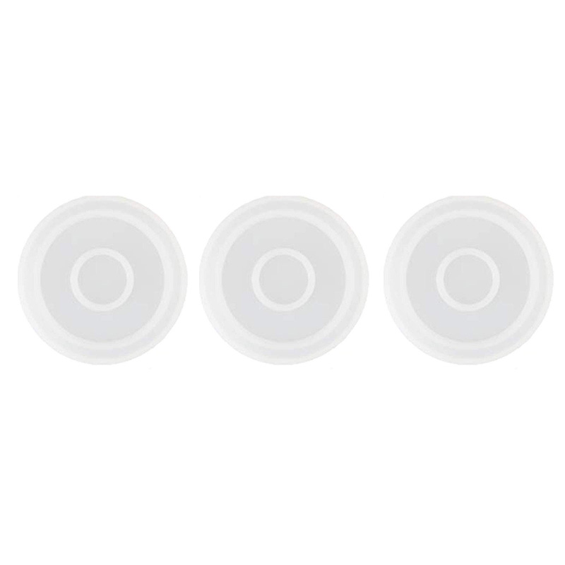 3 Pack Big DIY Round Coaster S - مراجعة Coaster Mold Round وسعره