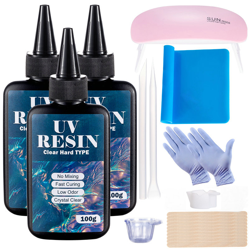 100g/250g Clear UV Resin Hard  - مراجعة Epoxy Uv Resin Kit وسعره