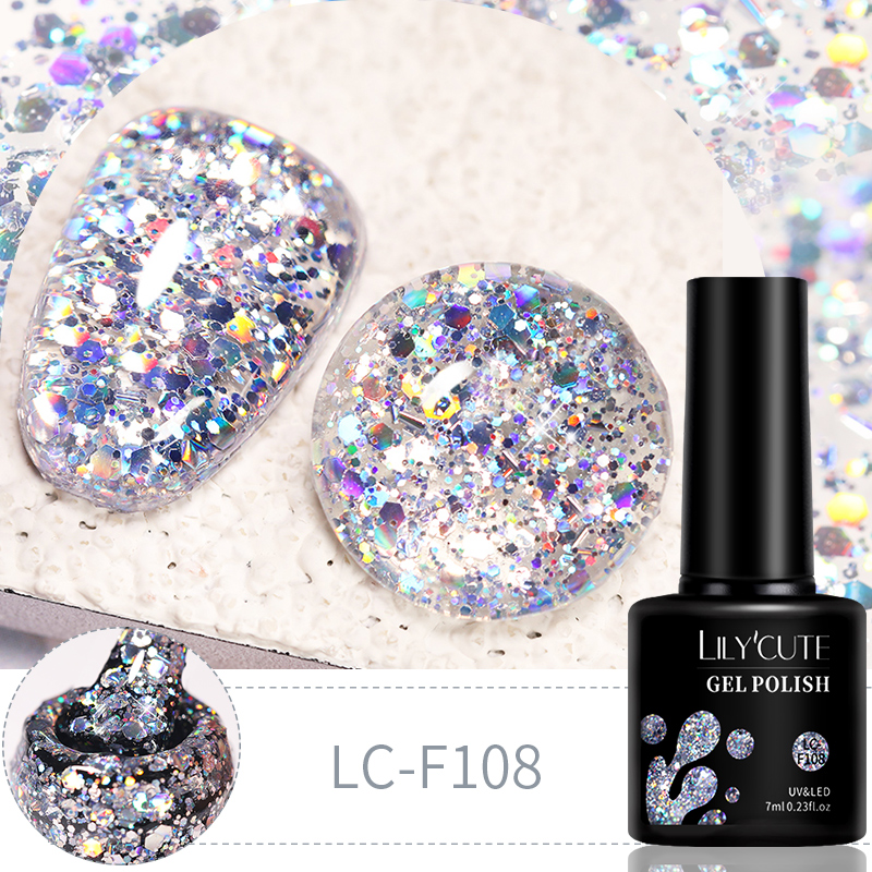 LILYCUTE 7ml 6Pcs/Set Glitter  - مراجعة Resin Glitter Pack وسعره