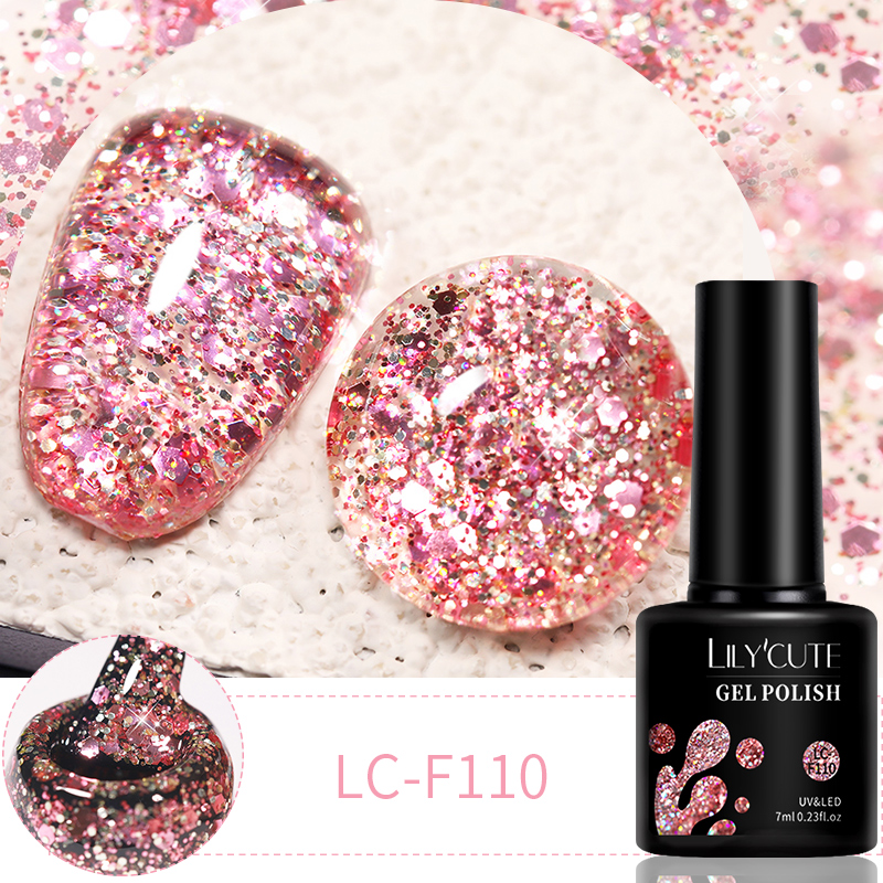 LILYCUTE 7ml 6Pcs/Set Glitter  - مراجعة Resin Glitter Pack وسعره