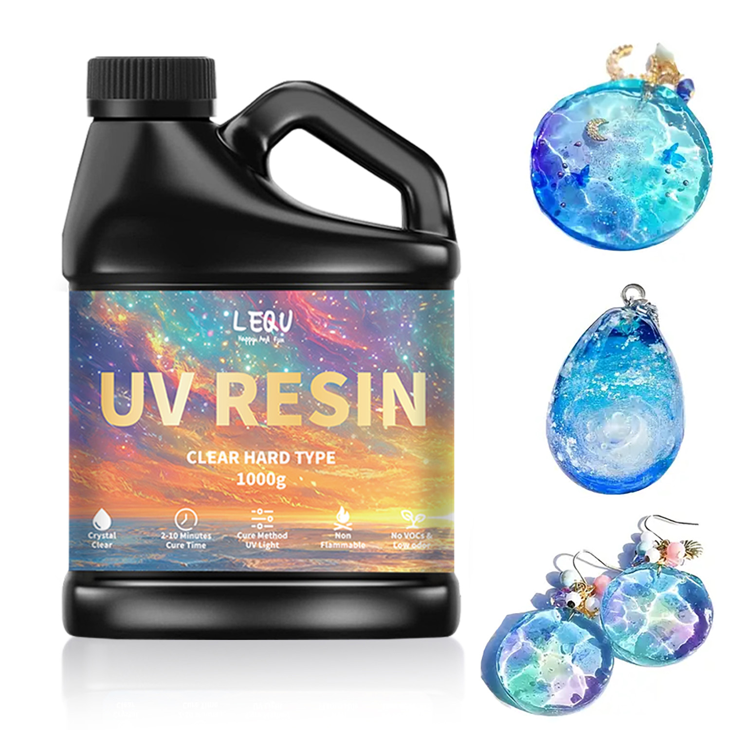 100/200/500/1000g UV Epoxy Res - مراجعة Epoxy Uv Resin Kit وسعره