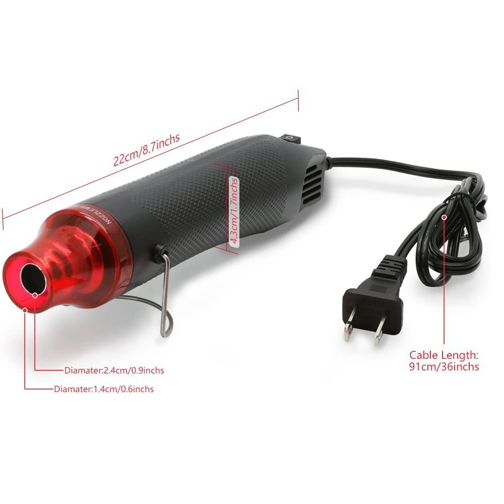 300W Hot Air Gun Portable Mini - مراجعة Heat Gun Small وسعره