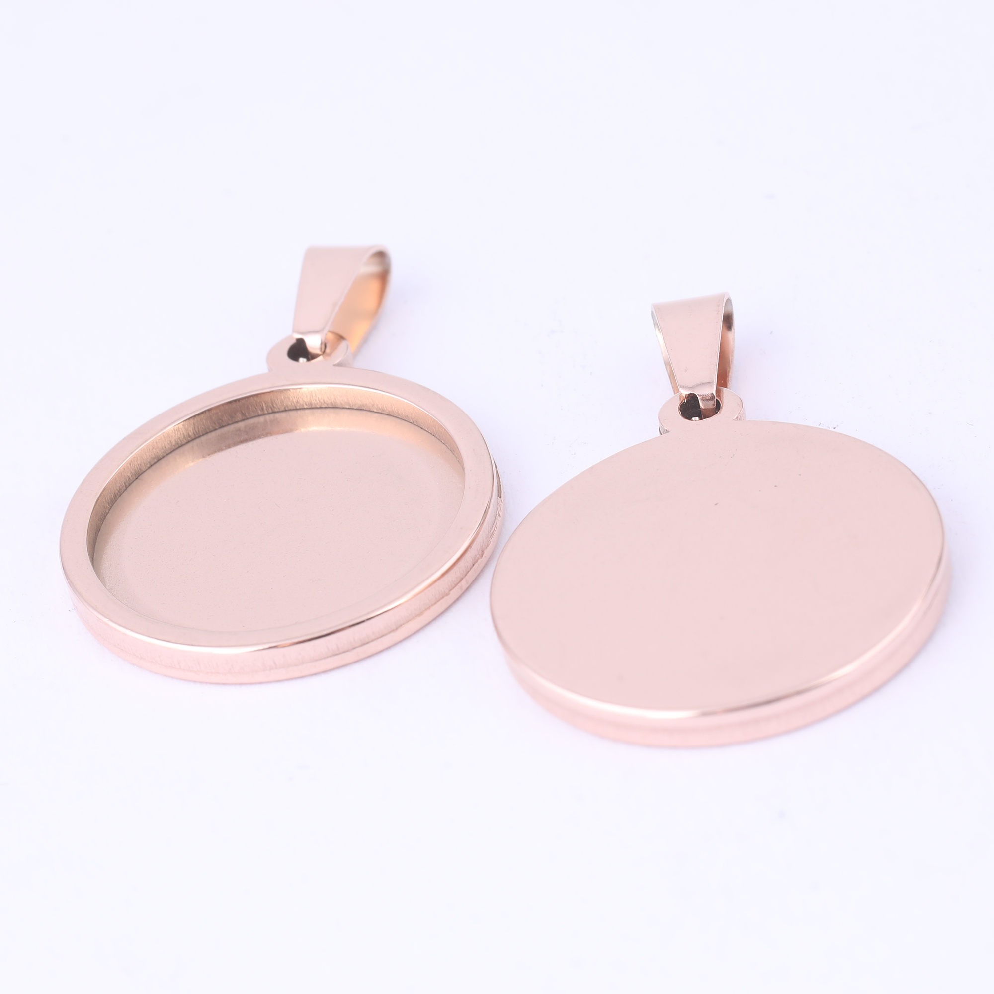 5pcs Stainless Steel 16mm 18mm - مراجعة Bezels Set Pendant وسعره