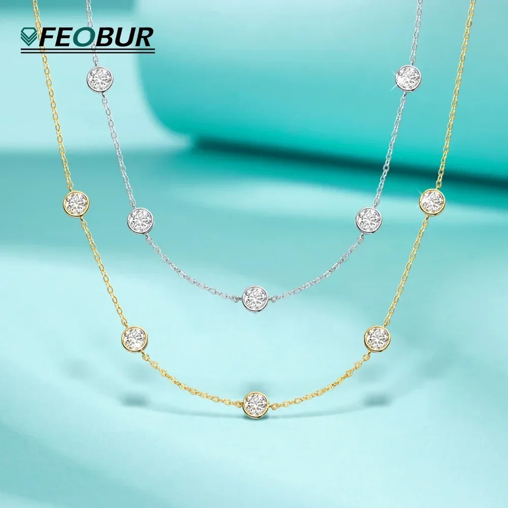 GRA Certified 5mm Moissanite N - مراجعة Bezels Set Pendant وسعره