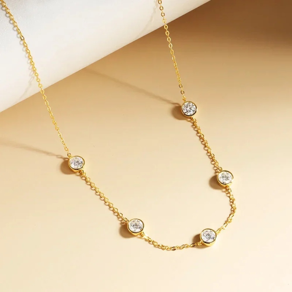 GRA Certified 5mm Moissanite N - مراجعة Bezels Set Pendant وسعره