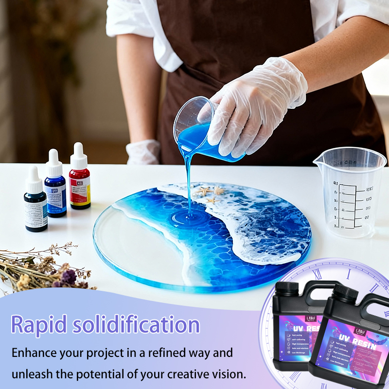 1000g UV Resin Crystal Clear H - مراجعة Epoxy Uv Resin Kit وسعره
